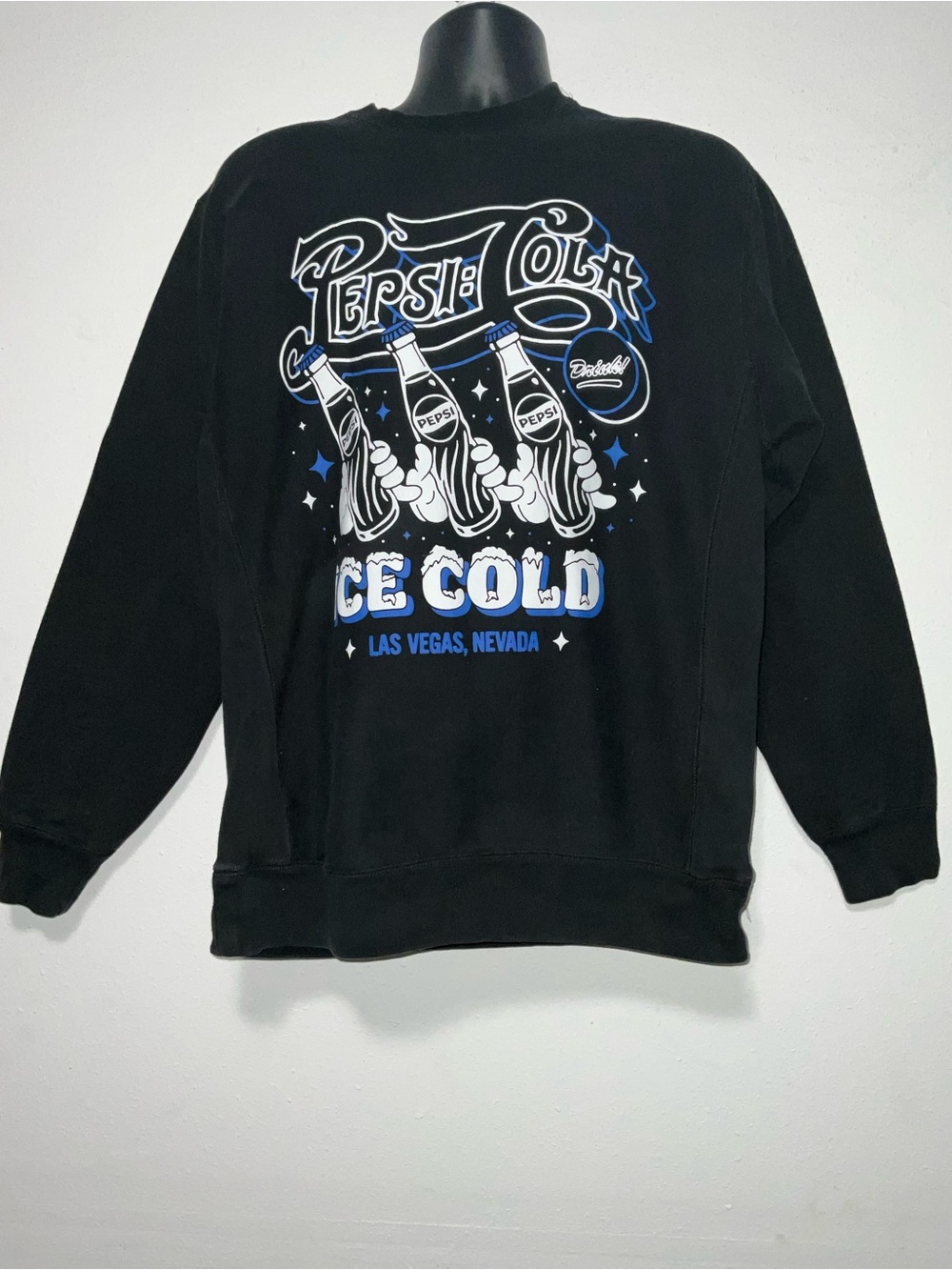 Vintage Style Pepsi Cola Las Vegas Heavyweight Crewneck Sweatshirt XL